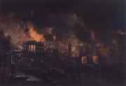 Nicolino V. Calyo Great Fire of New York as Seen From the Bank of America oil painting picture wholesale